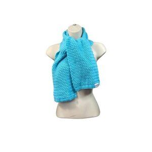 Vintage Vodka Cruiser Blue Knit‎ Scarf With Woven Chevron Pattern